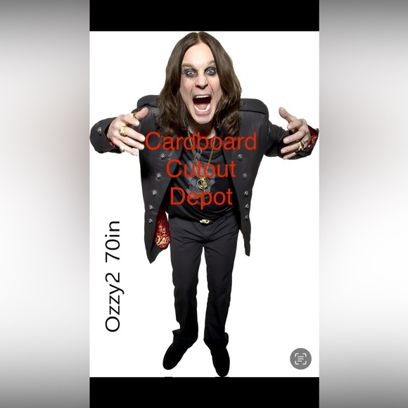 Ozzy Osbourne LIFE SIZE Cardboard Cutout with Free Shipping!